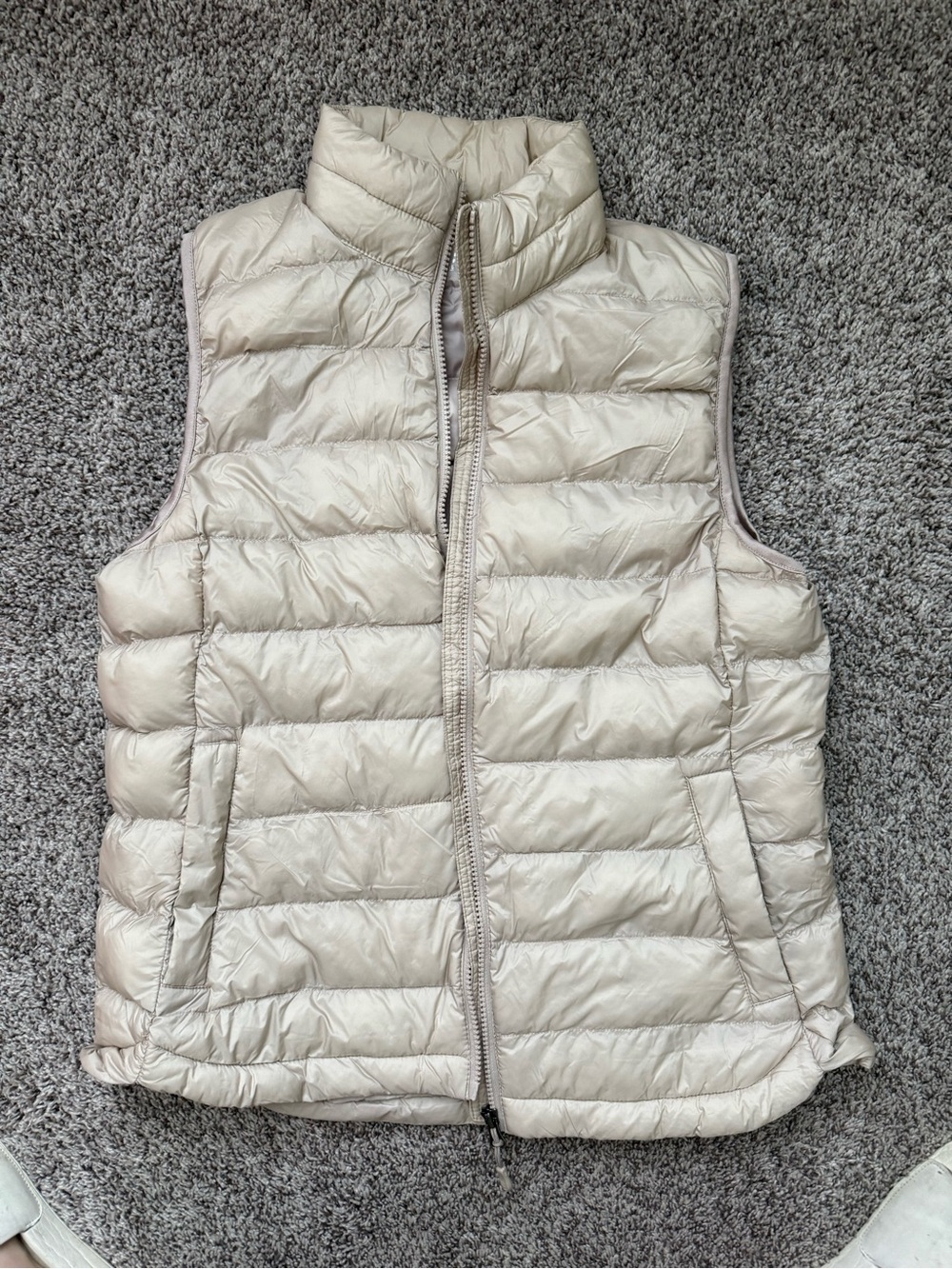 32 Degrees Cream Quilted Packable Puffer Vest